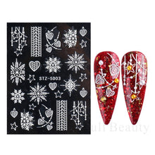 Load image into Gallery viewer, Halloween Nails Acrylic Sticker Realistic Eyes Bone Spider 5D Embossed Sliders Gel Polish Engraved Decal Tips Decor CHSTZ-5D60
