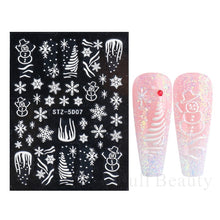 Load image into Gallery viewer, Halloween Nails Acrylic Sticker Realistic Eyes Bone Spider 5D Embossed Sliders Gel Polish Engraved Decal Tips Decor CHSTZ-5D60
