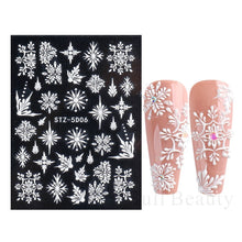 Load image into Gallery viewer, Halloween Nails Acrylic Sticker Realistic Eyes Bone Spider 5D Embossed Sliders Gel Polish Engraved Decal Tips Decor CHSTZ-5D60
