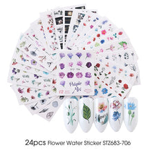 Load image into Gallery viewer, Halloween Series Nail Stickers Set Cute Pumpkin Skull Transfer Sliders For Nails Watermark Temporary Tattoos Decals CHSTZ856-879
