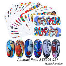 Load image into Gallery viewer, Halloween Series Nail Stickers Set Cute Pumpkin Skull Transfer Sliders For Nails Watermark Temporary Tattoos Decals CHSTZ856-879

