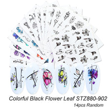 Load image into Gallery viewer, Halloween Series Nail Stickers Set Cute Pumpkin Skull Transfer Sliders For Nails Watermark Temporary Tattoos Decals CHSTZ856-879
