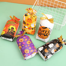 Load image into Gallery viewer, 10pcs Halloween Snoep Tas Trekkoord Ziplock Zak Halloween Verpakking Zak Bakken Cookie Halloween Zak Gift Bag Halloween Decoratie
