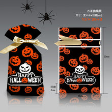Load image into Gallery viewer, 10pcs Halloween Snoep Tas Trekkoord Ziplock Zak Halloween Verpakking Zak Bakken Cookie Halloween Zak Gift Bag Halloween Decoratie
