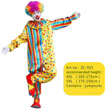 Load image into Gallery viewer, Halloween men costumes Funny Circus  Naughty Harlequin Uniform men costume Fancy Dress Cosplay for adult Men Women Clown Costume
