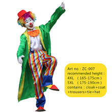 Load image into Gallery viewer, Halloween men costumes Funny Circus  Naughty Harlequin Uniform men costume Fancy Dress Cosplay for adult Men Women Clown Costume
