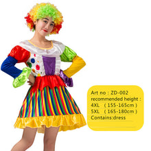 Load image into Gallery viewer, Halloween men costumes Funny Circus  Naughty Harlequin Uniform men costume Fancy Dress Cosplay for adult Men Women Clown Costume
