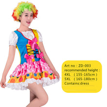 Load image into Gallery viewer, Halloween men costumes Funny Circus  Naughty Harlequin Uniform men costume Fancy Dress Cosplay for adult Men Women Clown Costume
