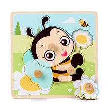 Load image into Gallery viewer, Hand Grab Board Puzzle Wooden Toys For Children Cartoon Animal Fruit Wood Jigsaw Kids Baby Early Educational Toy Hot Sell

