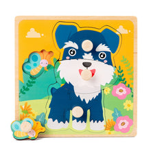 Load image into Gallery viewer, Hand Grab Board Puzzle Wooden Toys For Children Cartoon Animal Fruit Wood Jigsaw Kids Baby Early Educational Toy Hot Sell
