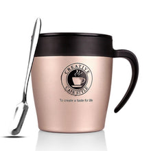 Load image into Gallery viewer, Handle Coffee Mug Stainless Steel Thermos Cups Vacuum Flask thermo Water Bottle Adult Bussiness Men Tea Portable Thermocup 330ML
