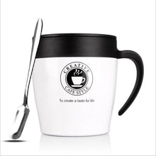Load image into Gallery viewer, Handle Coffee Mug Stainless Steel Thermos Cups Vacuum Flask thermo Water Bottle Adult Bussiness Men Tea Portable Thermocup 330ML
