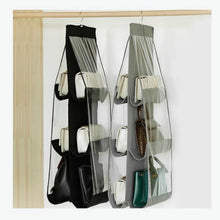 Load image into Gallery viewer, Hanging Handbag Organizer for Wardrobe Closet Transparent Storage Bag Door Wall Clear Sundry Shoe Bag with Hanger Pouch
