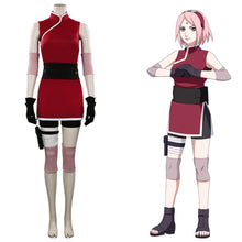 Load image into Gallery viewer, Haruno Sakura Cosplay Costume Outfits Halloween Carnival Suit

