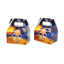 Load image into Gallery viewer, 12pcs/lot Candy Box Cake Box Gift Bags Kids Astronaut Solar Space Theme Party Baby Shower Party Decoration Party Favor Supplies
