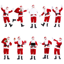 Load image into Gallery viewer, Christmas Santa Claus Costume Beard Lots Men Cosplay Santa Claus Clothes Fancy Dress In Christmas Men Costume Suit For Adults
