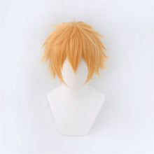 Load image into Gallery viewer, Chainsaw Man Denji Wig Cosplay Costume Golden Short Heat Resistant Synthetic Hair Halloween
