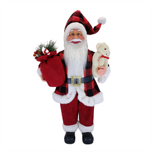 Load image into Gallery viewer, Christmas Decoration 18-Inch 46cm Standing Sitting Santa Doll Doll Holiday Decoration
