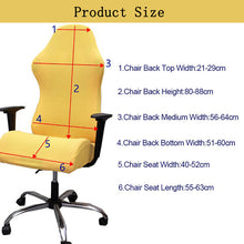 Load image into Gallery viewer, 4Pcs/set Thicken Competition Gaming Chair Cover Office Chair Cover Elastic Armchair Seat Covers for Computer Chairs Slipcovers

