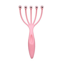 Load image into Gallery viewer, Head Massager Scalp Neck Comb Roller Five Finger 9 Claws Steel Ball Hand Held Relax Spa Hair Care For Hair Growth Stress Relief
