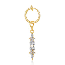 Load image into Gallery viewer, Heart shaped fake belly button ring belly button butterfly clip
