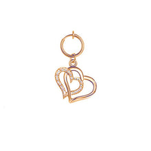 Load image into Gallery viewer, Heart shaped fake belly button ring belly button butterfly clip
