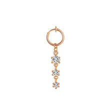 Load image into Gallery viewer, Heart shaped fake belly button ring belly button butterfly clip
