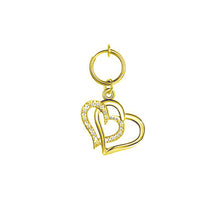 Load image into Gallery viewer, Heart shaped fake belly button ring belly button butterfly clip

