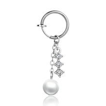 Load image into Gallery viewer, Heart shaped fake belly button ring belly button butterfly clip
