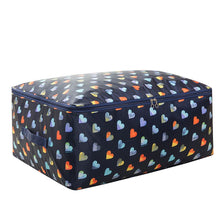 Load image into Gallery viewer, Heart Pattern Packing Box Oxford Storage Bag For Clothing Household Suitcase Durable Sock Tie Storage Box Closet Quilt Organizer
