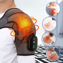 Load image into Gallery viewer, Heating Massage Device Infrared Therapy Vibration Electric Shoulder Massager Wrap Belt For Neck Back Body Arthritis Relief Pain
