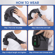 Load image into Gallery viewer, Heating Massage Device Infrared Therapy Vibration Electric Shoulder Massager Wrap Belt For Neck Back Body Arthritis Relief Pain
