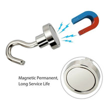 Load image into Gallery viewer, Heavy Duty Magnetic Hook, Strong Neodymium Magnets Hook for Home, Kitchen, Workplace,etc ,D16mm Hold up to 80Pounds, Pack of 4
