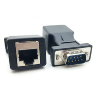 Load image into Gallery viewer, Male/Female to RJ45 Female Adapter COM Port to LAN Ethernet Port Converter
