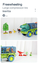 Load image into Gallery viewer, Car Toy Dinosaurs Transport Car Carrier Truck Toy Pull Back Vehicle Toy with Dinosaur Gift for Children
