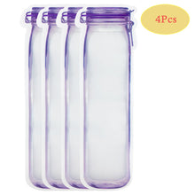 Load image into Gallery viewer, Reusable Mason Jar Bottles Bags Nuts Candy Cookies Bag Waterproof Seal Fresh Food Storage Bag Snacks Sandwich Zip Lock Bags
