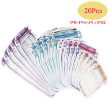 Load image into Gallery viewer, Reusable Mason Jar Bottles Bags Nuts Candy Cookies Bag Waterproof Seal Fresh Food Storage Bag Snacks Sandwich Zip Lock Bags
