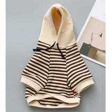 Load image into Gallery viewer, Autumn Winter Pet Dog Clothes Striped Pet Dog Hoodie French Bulldog Clothing For Dogs Costume Parent-Child Pet Clothes For Dogs
