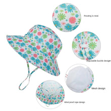 Load image into Gallery viewer, Summer Baby Sun Hat Children Outdoor Neck Ear Cover Anti UV Protection Beach Caps Boy Girl Swimming Hats For 0-8 Years
