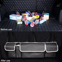 Load image into Gallery viewer, High Capacity Adjustable Car Storage Box Backseat 4 Bag Trunk Organizer Multi-use Oxford Car Seat Back Organizers Car Accesories
