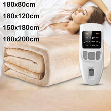 Load image into Gallery viewer, Warm Heater Velvet Electric Heating Blanket 4 Gear Temperature Timing Controller Room  Electric Blanket Pad Mat
