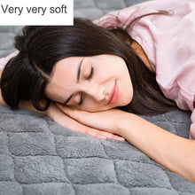 Load image into Gallery viewer, Warm Heater Velvet Electric Heating Blanket 4 Gear Temperature Timing Controller Room  Electric Blanket Pad Mat
