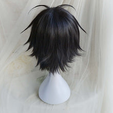 Load image into Gallery viewer, High Quality Anime One Piece Monkey D. Luffy Short Black Cosplay Wig Heat Resistant Synthetic Hair Wigs + Wig Cap
