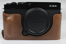 Load image into Gallery viewer, High Quality Camera Bag PU Leather Half Body Set Cover For Fujifilm FUJI X-E4 XE4 Bottom Case With Battery Opening
