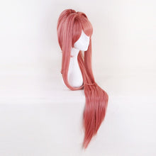 Load image into Gallery viewer, Literature Club Monika Wigs DDLC 95cm Long Heat Resistant Synthetic Hair Perucas Cosplay Wig +Wig Cap

