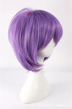 Load image into Gallery viewer, High Quality Kuroko's Basketball Murasakibara Atsushi Cosplay Wig Short Purple Hair Cosplay Costume Wigs + Wig Cap
