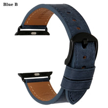 Load image into Gallery viewer, Leather Strap For Apple Watch Band 45mm 41mm 42mm 38mm 44mm 40mm Series 7 6 SE 5 4 3 iWatch Watchband
