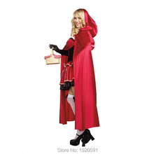 Load image into Gallery viewer, little red riding hood costume fancy adult cheap hallowen dressing up fantasia feminina christmas costumes
