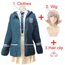 Load image into Gallery viewer, High School Students Uniform Anime Danganronpa Nanami ChiaKi Cosplay Costume Long-sleeved Jacket Short Skirt Loli Skirt
