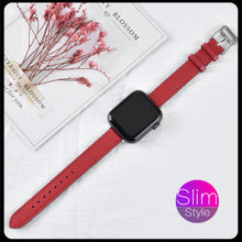 Load image into Gallery viewer, Leather loop Band for iWatch 40mm 44mm Sports Strap band for Apple watch 42mm 38mm Series 3 4 5 6 SE 7 41MM 45MM
